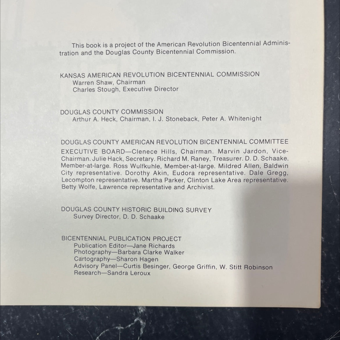 kansas american revolution bicentennial commission book, by unknown, 1977 Paperback image 2