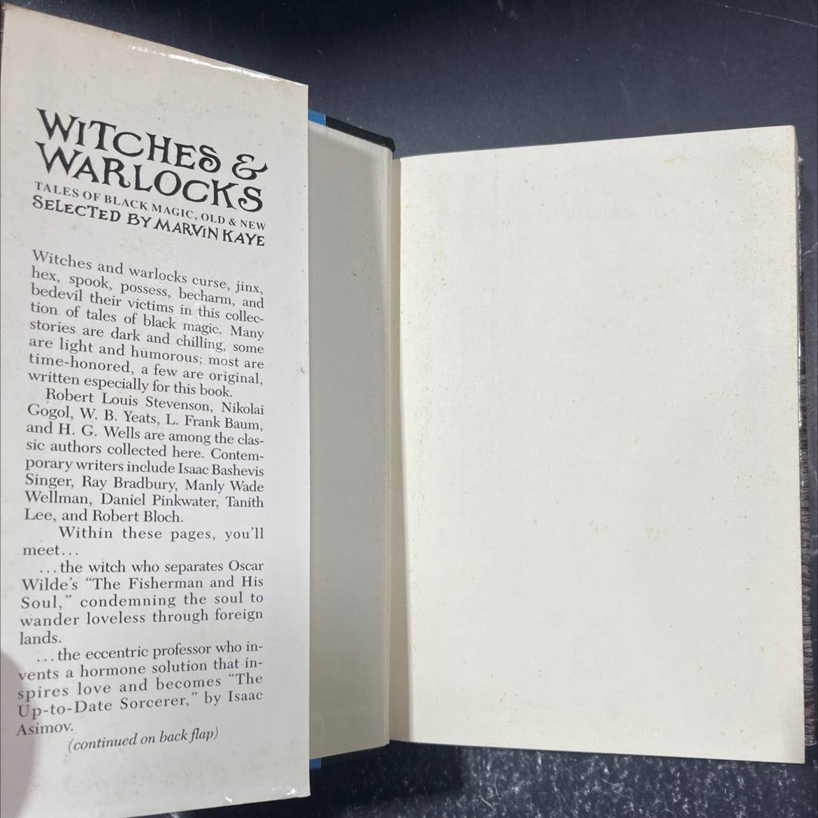 kaye witches & warlocks tales of black magic, old & new book, by marvin kaye, 1989 Hardcover image 4