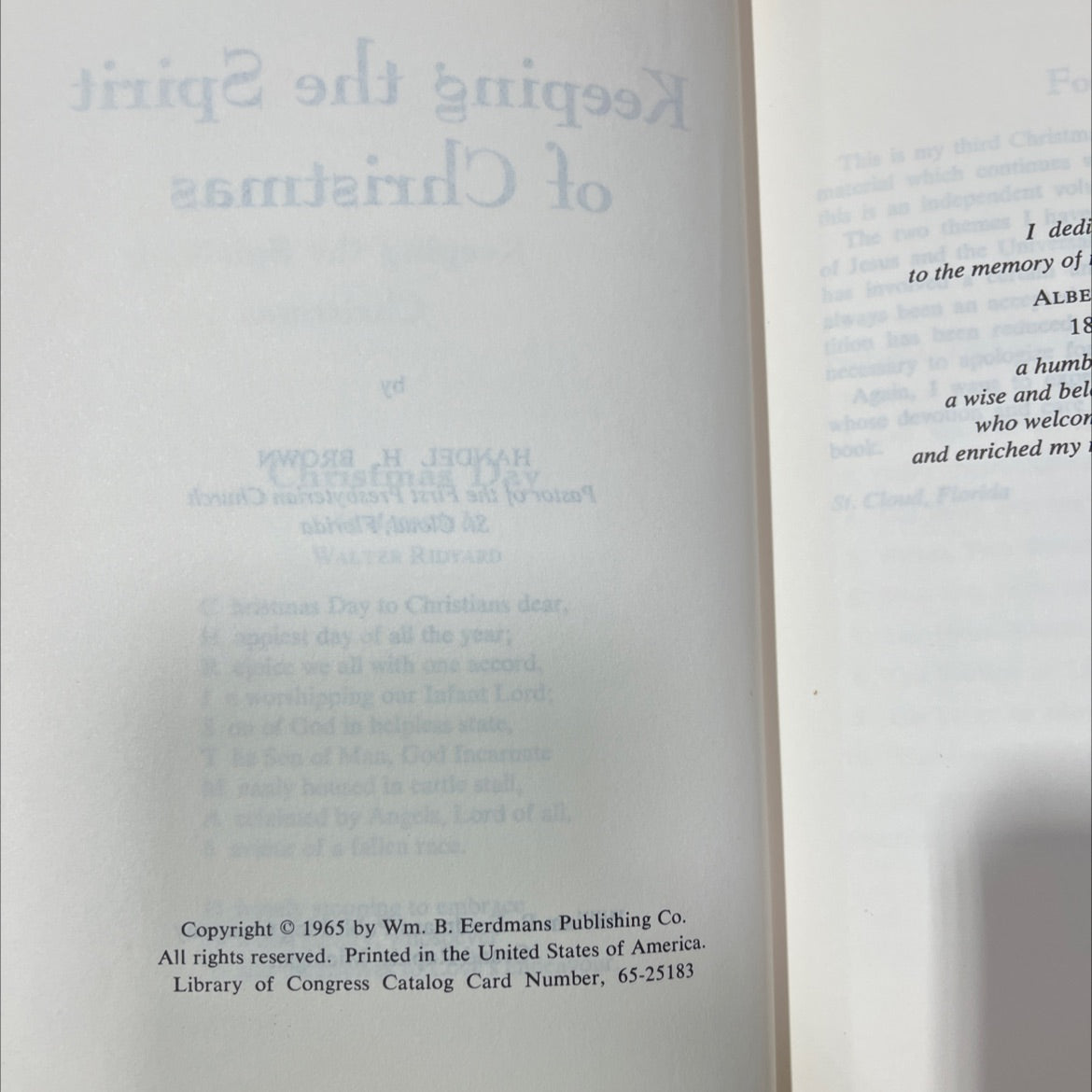 keeping the spirit of christmas book, by amlan fother pinder, 1965 Hardcover image 3