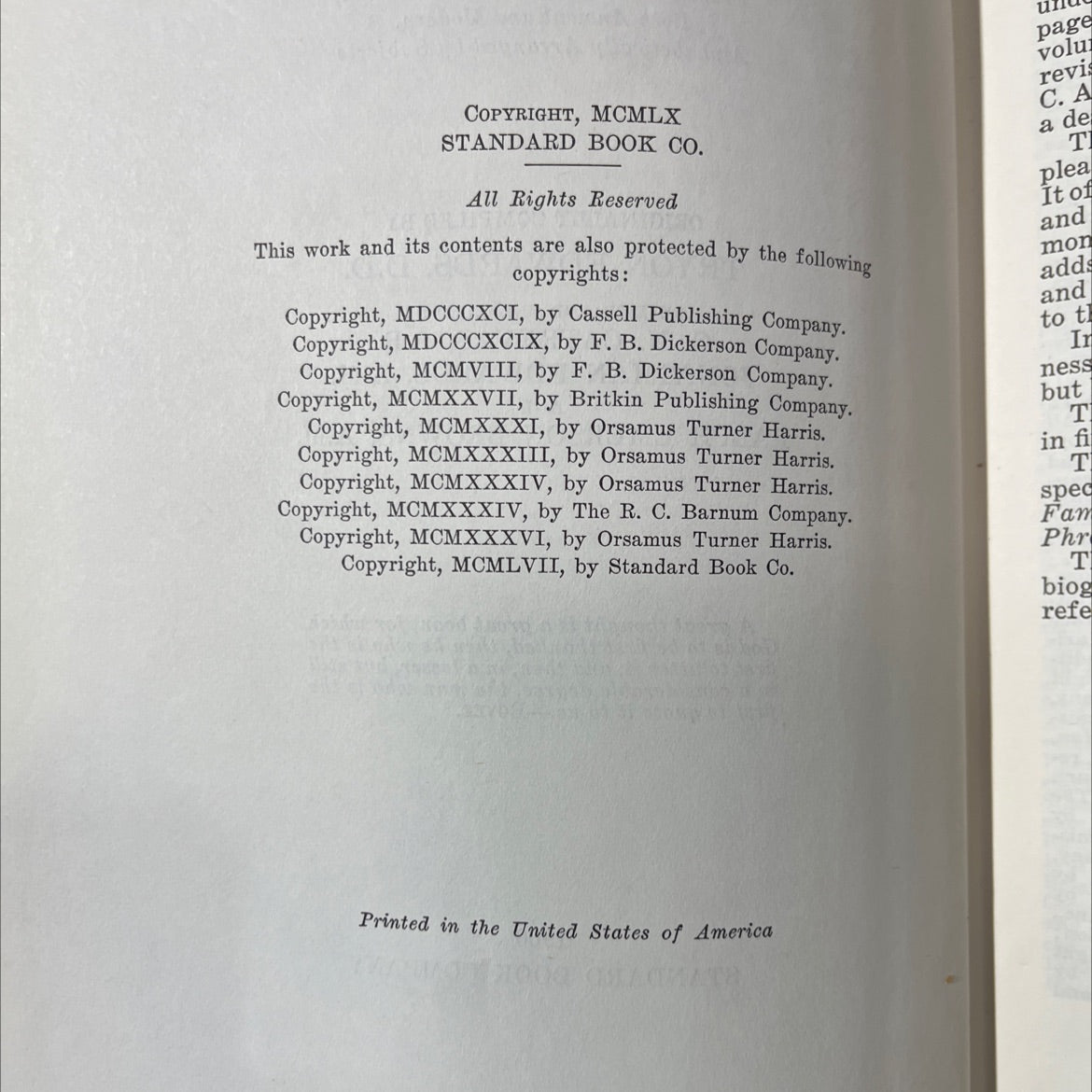 key to the new dictionary of thoughts book, by tryon edwards, d.d., 1960 Hardcover image 3