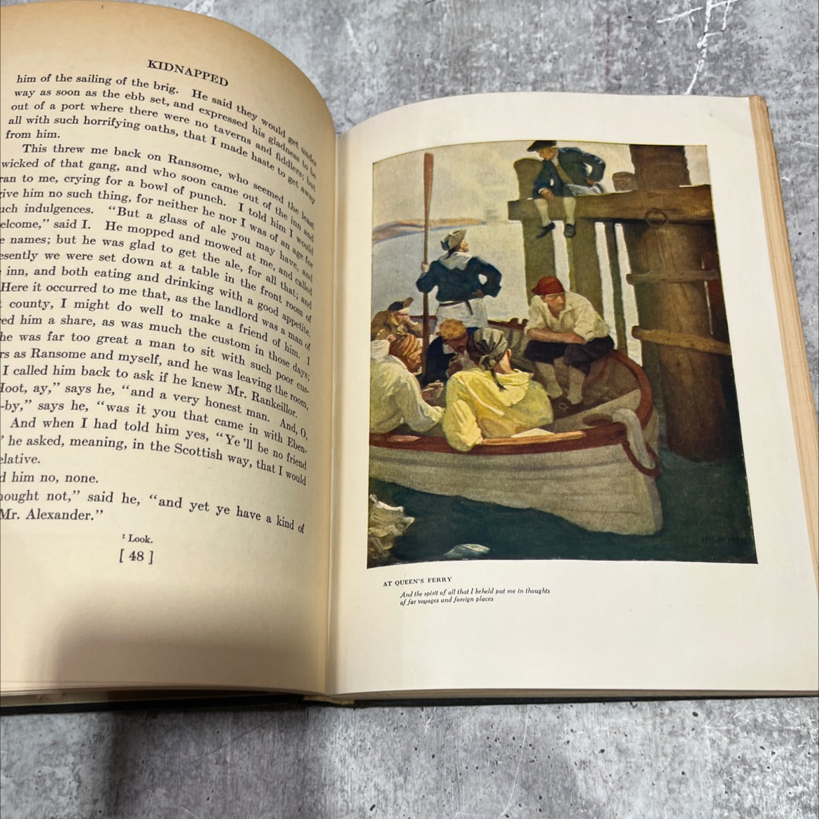 kidnapped the adventures of david balfour book, by robert louis stevenson, 1922 Hardcover image 4
