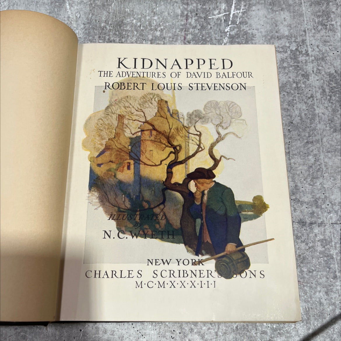 kidnapped the adventures of david balfour book, by robert louis stevenson, 1922 Hardcover image 2