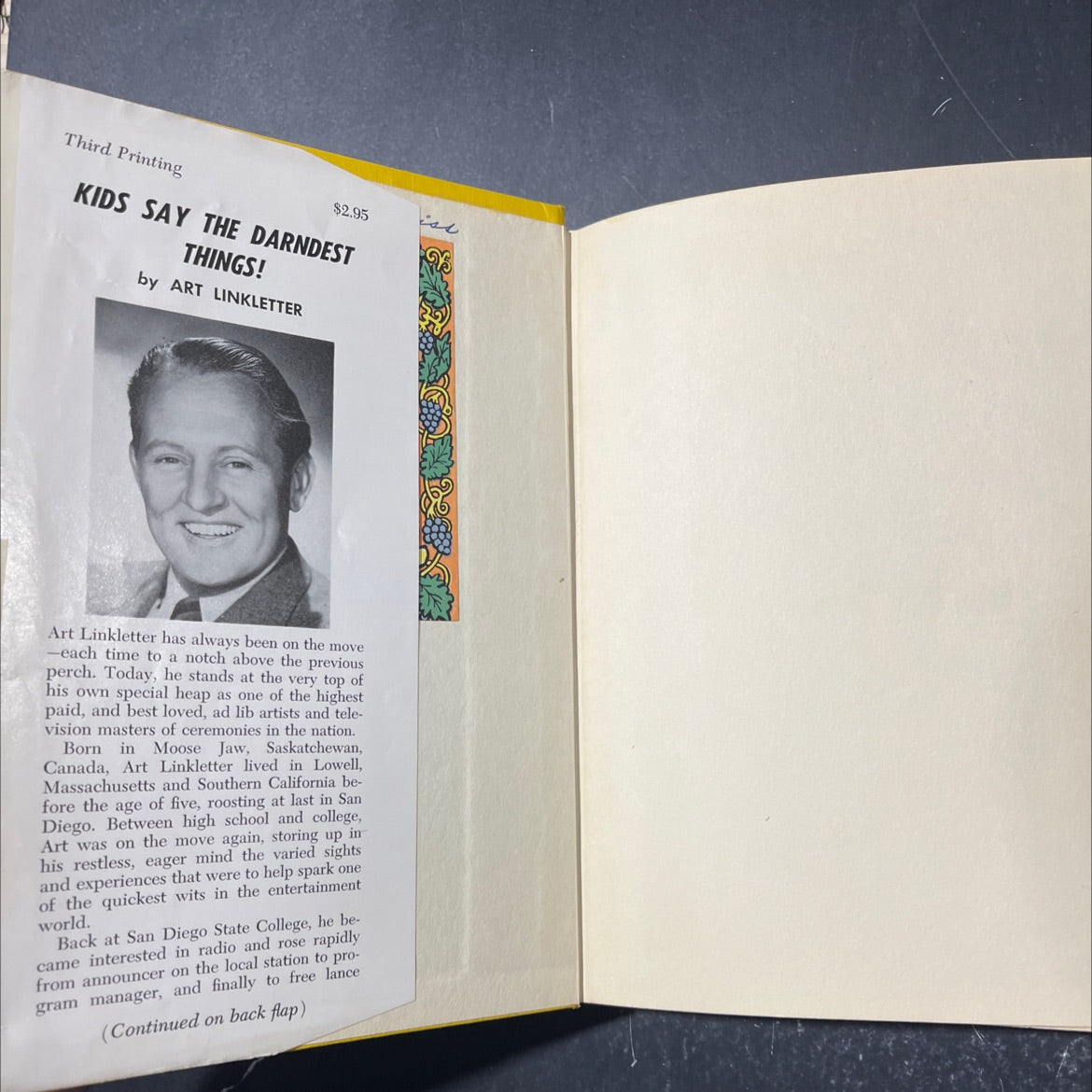 kids say the darndest things book, by art linkletter, 1957 Hardcover image 4