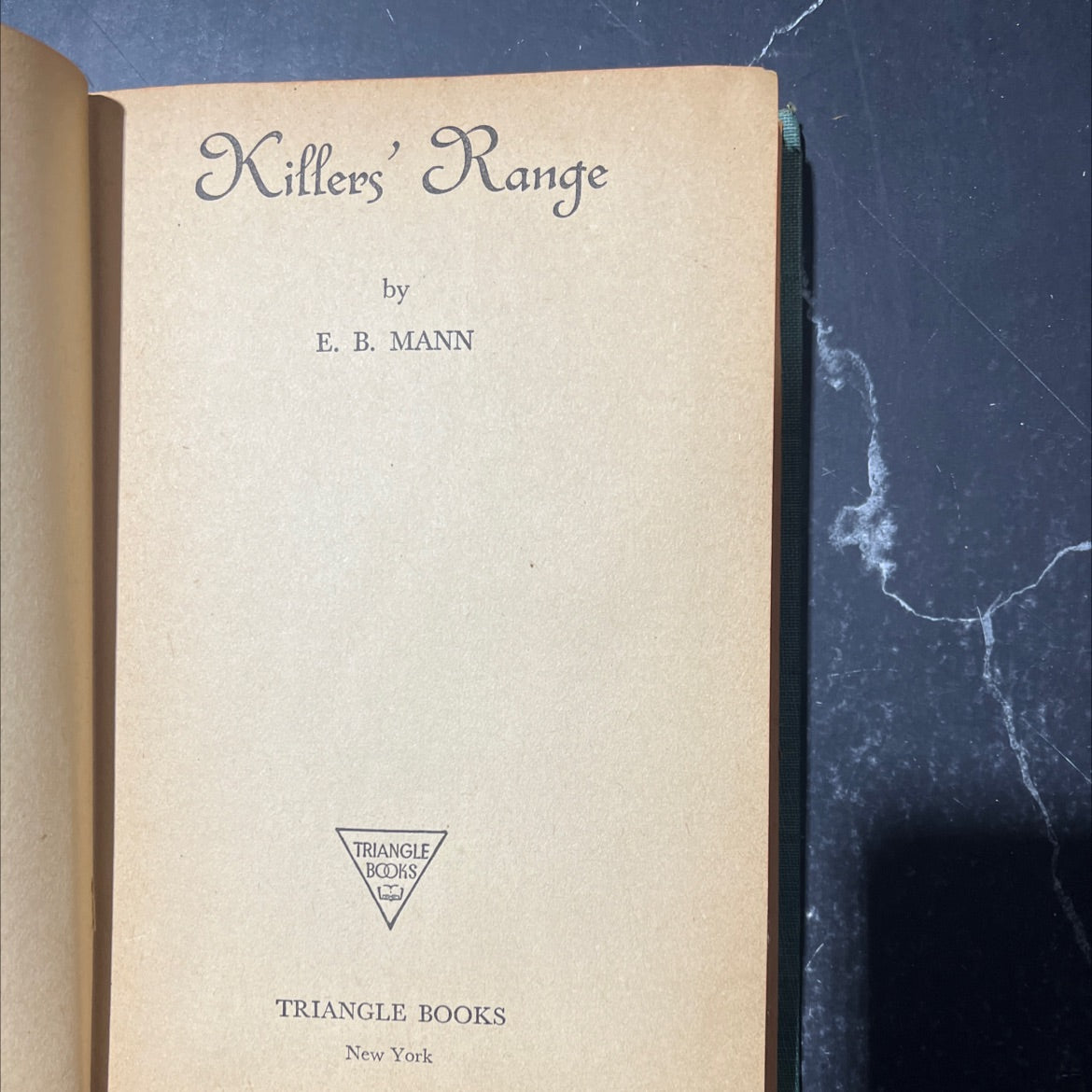 killers' range book, by E. B. mann, 1943 Hardcover image 2