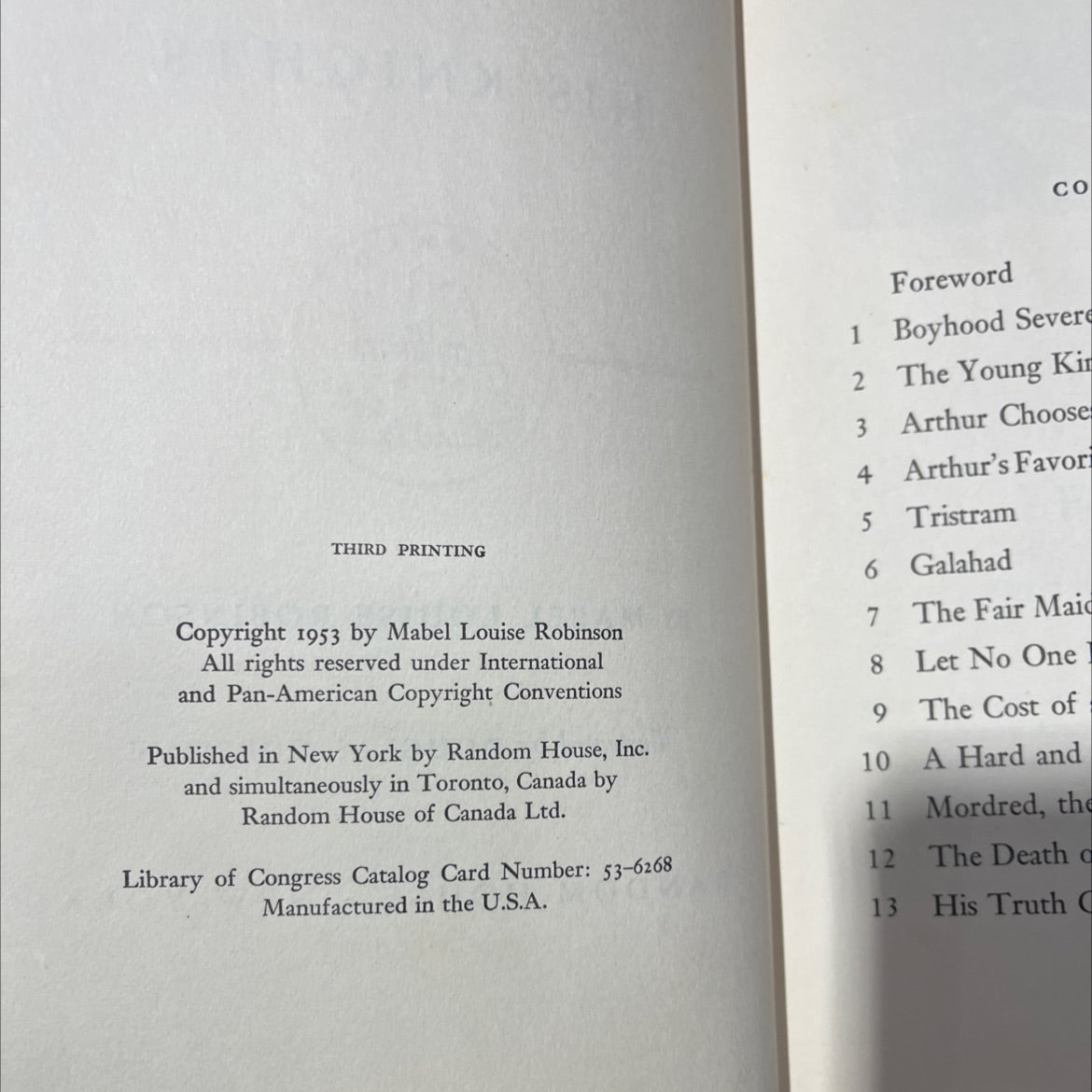 king arthur and his knights world book, by Mabel Louise Robinson, 1953 Hardcover image 3