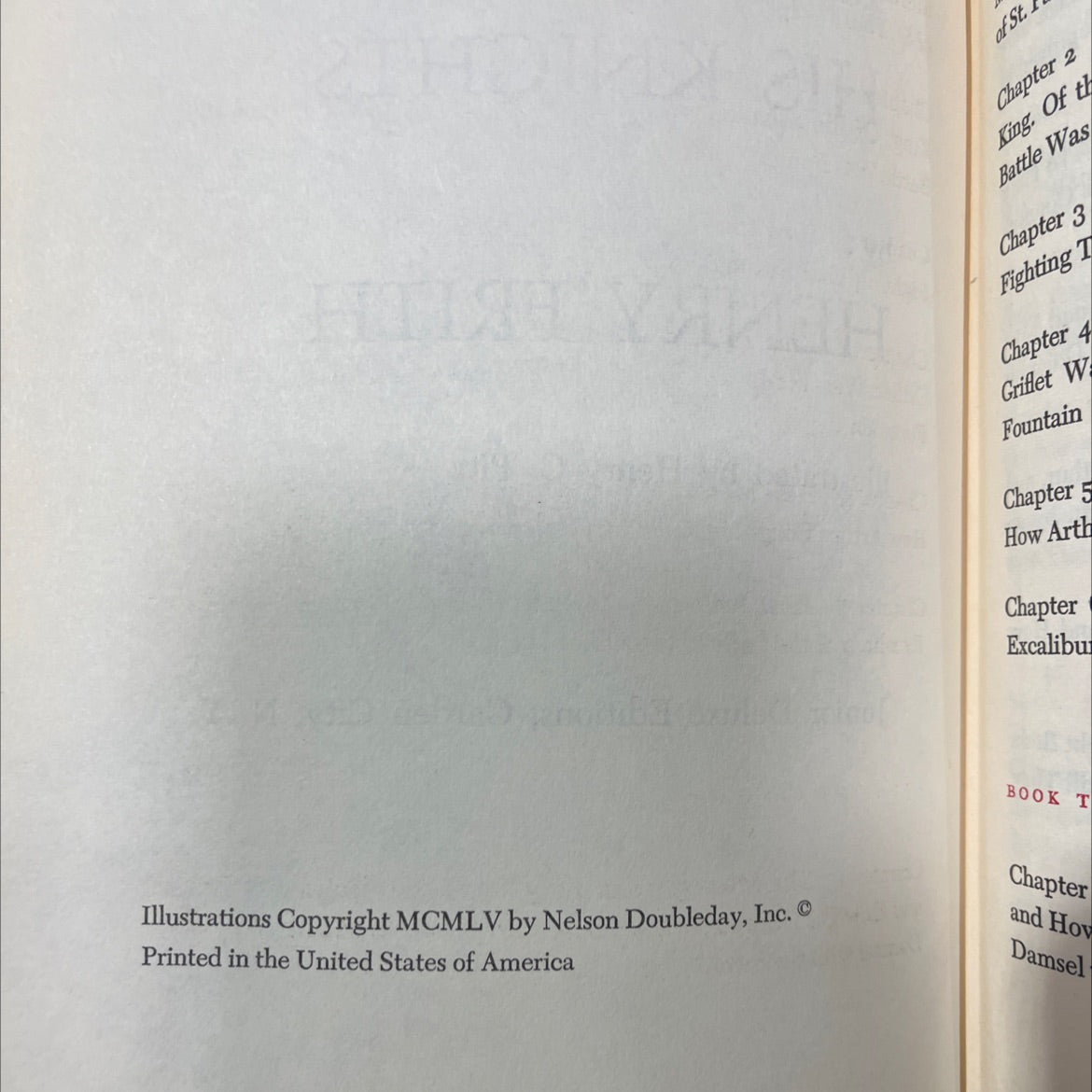 king arthur and his knights book, by henry frith, 1955 Hardcover image 3