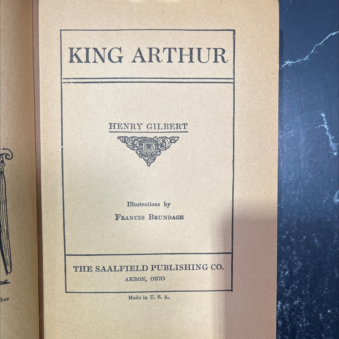 king arthur book, by henry gilbert, 1970 Hardcover image 3