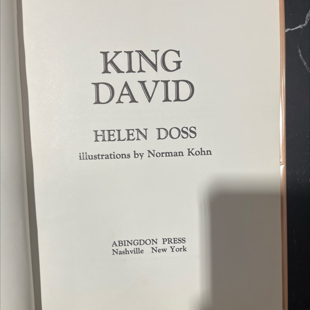 king david book, by helen doss, 1967 Hardcover image 2