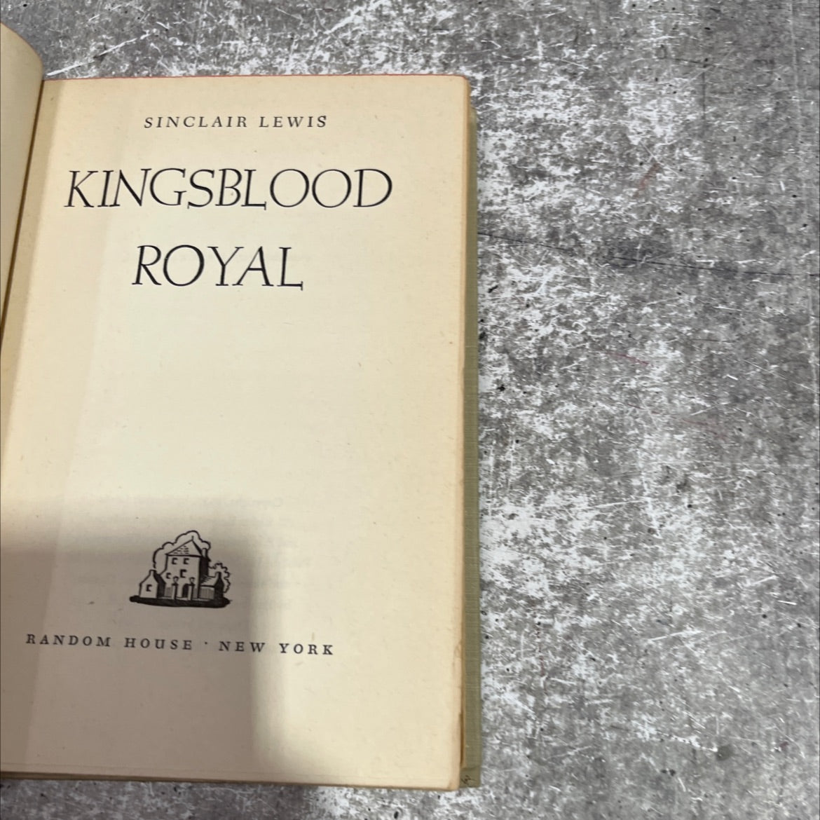 kingsblood royal book, by sinclair lewis, 1947 Hardcover image 2