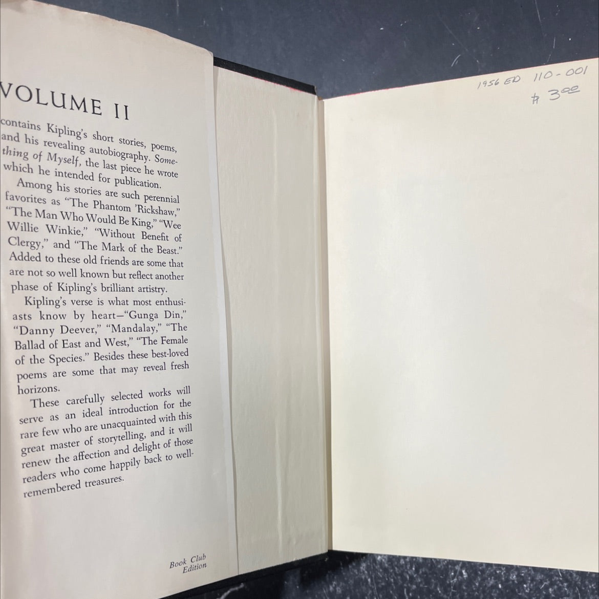 kipling a selection of his stories and poems book, by john beecroft, 1956 Hardcover image 4