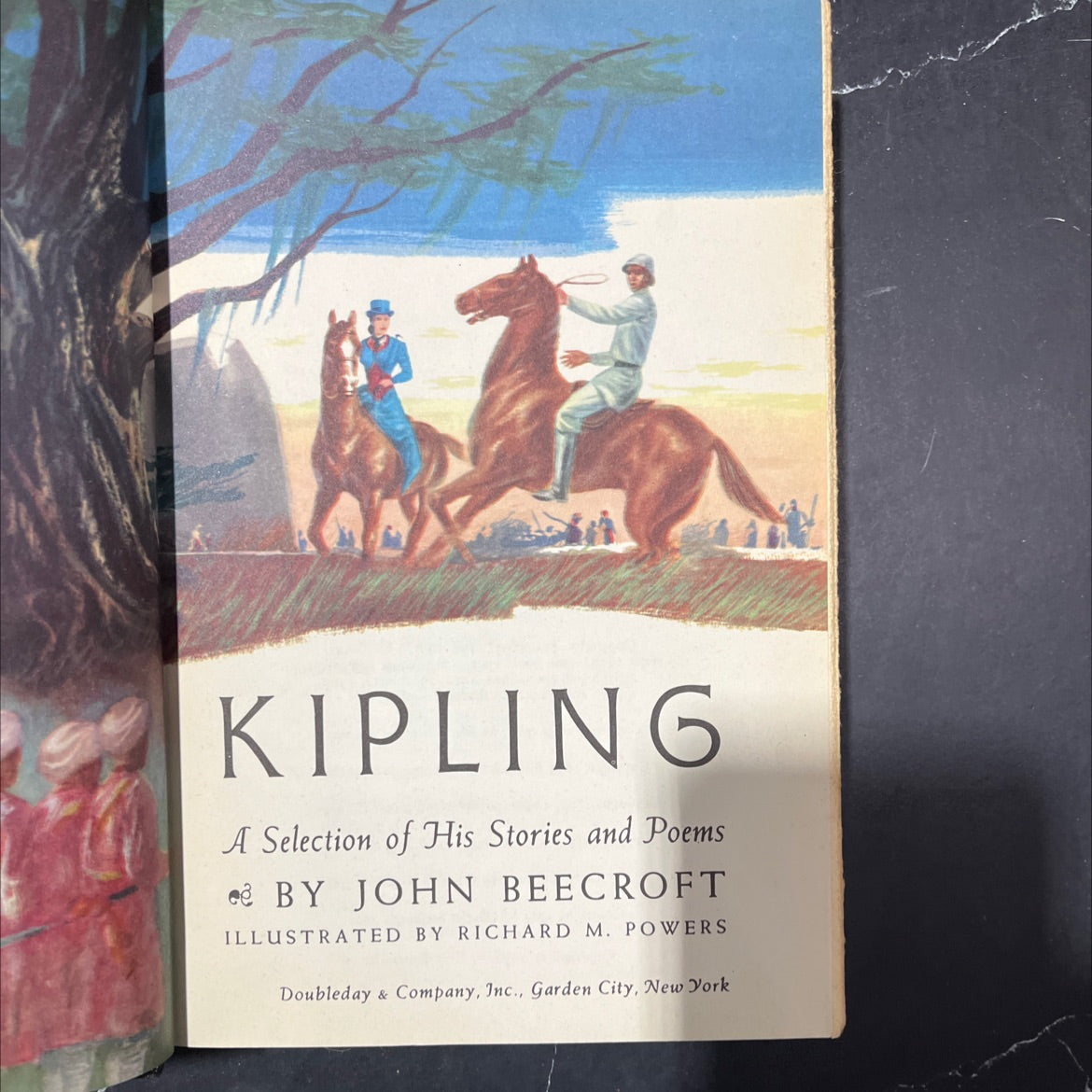 kipling a selection of his stories and poems book, by rudyard kipling, 1956 Hardcover image 2