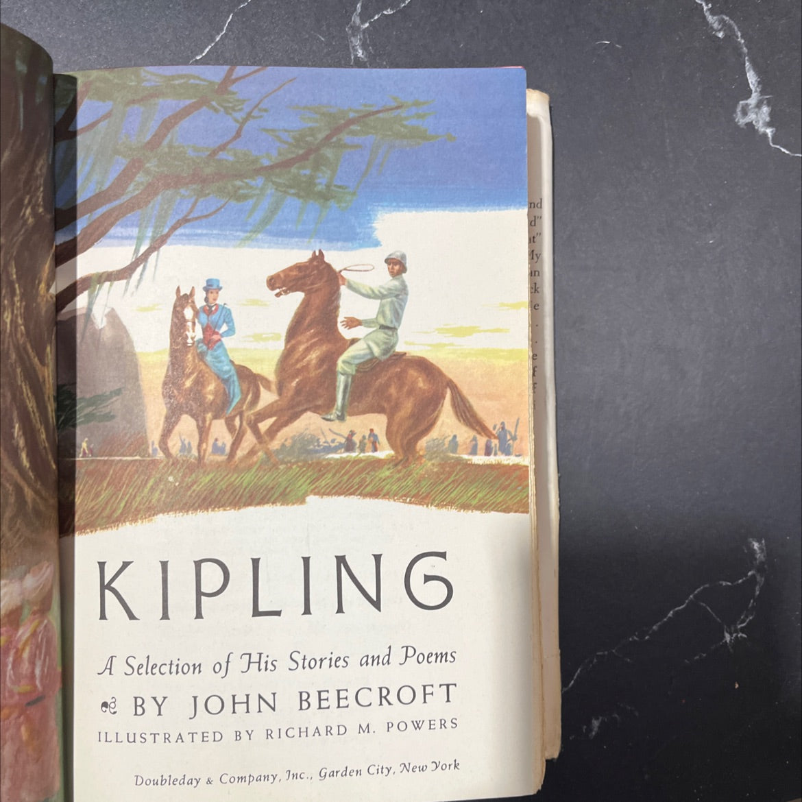 kipling a selection of his stories and poems book, by rudyard kipling, 1956 Hardcover image 2
