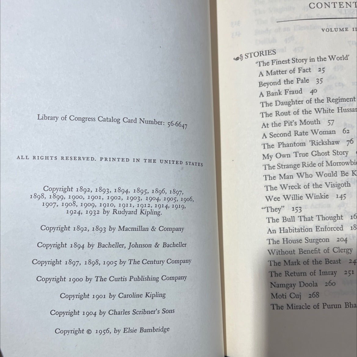 kipling a selection of his stories and poems book, by rudyard kipling, 1956 Hardcover image 3