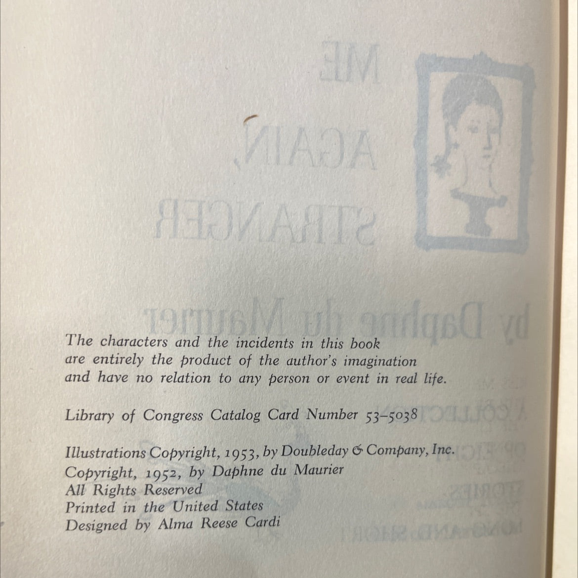 kiss me again, stranger book, by Daphne du Maurier, 1953 Hardcover image 3