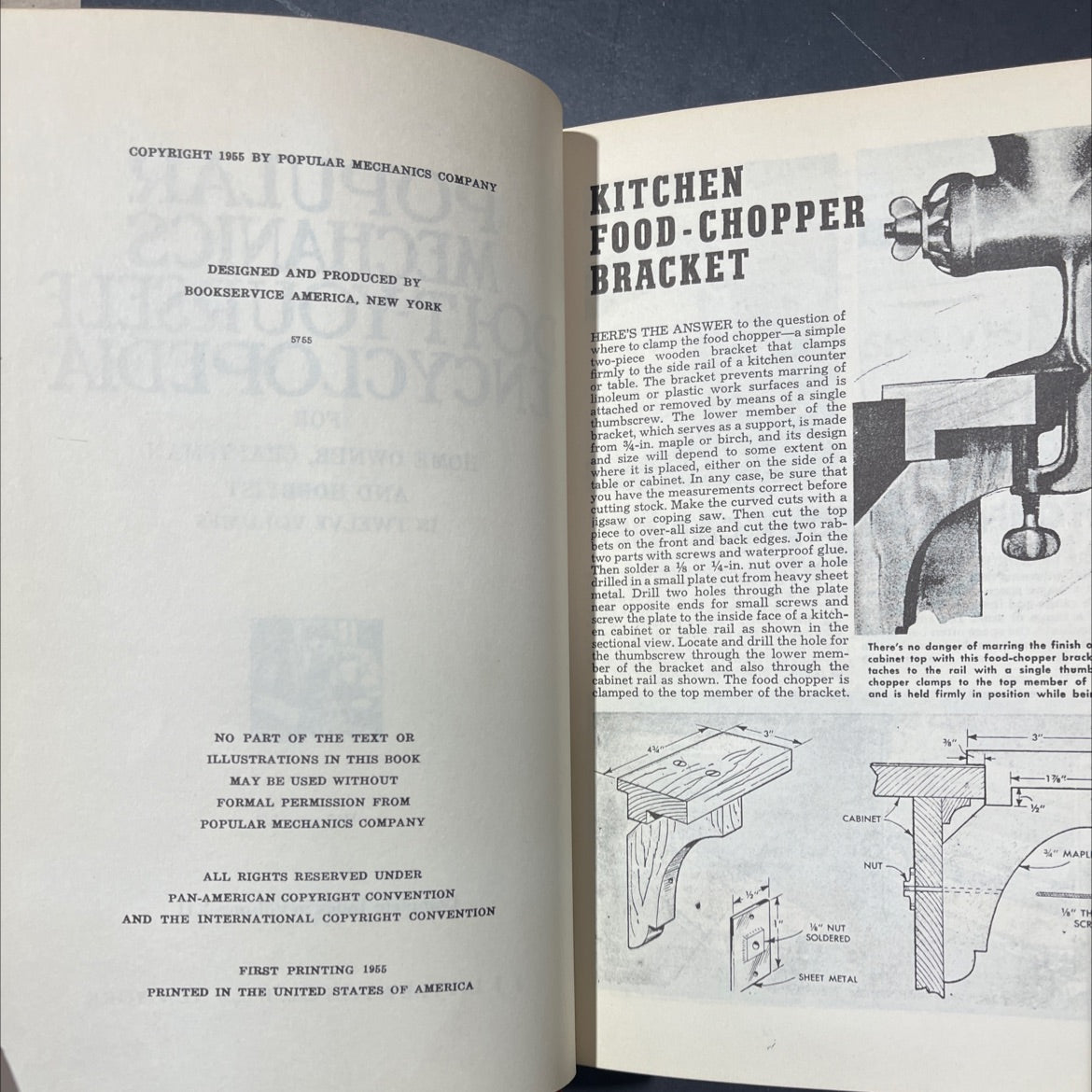 kitchen popular mechanics do-it-yourself encyclopedia for home owner, craftsman and hobbyist in twelve volumes volume image 3