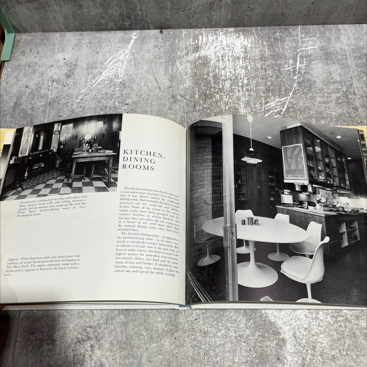 kitchens and dining rooms book, by Mary Gilliatt, 1970 Hardcover image 4