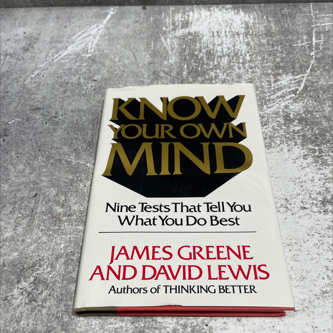 know your own mind book, by james greene & david lewis, 1984 Hardcover image 1