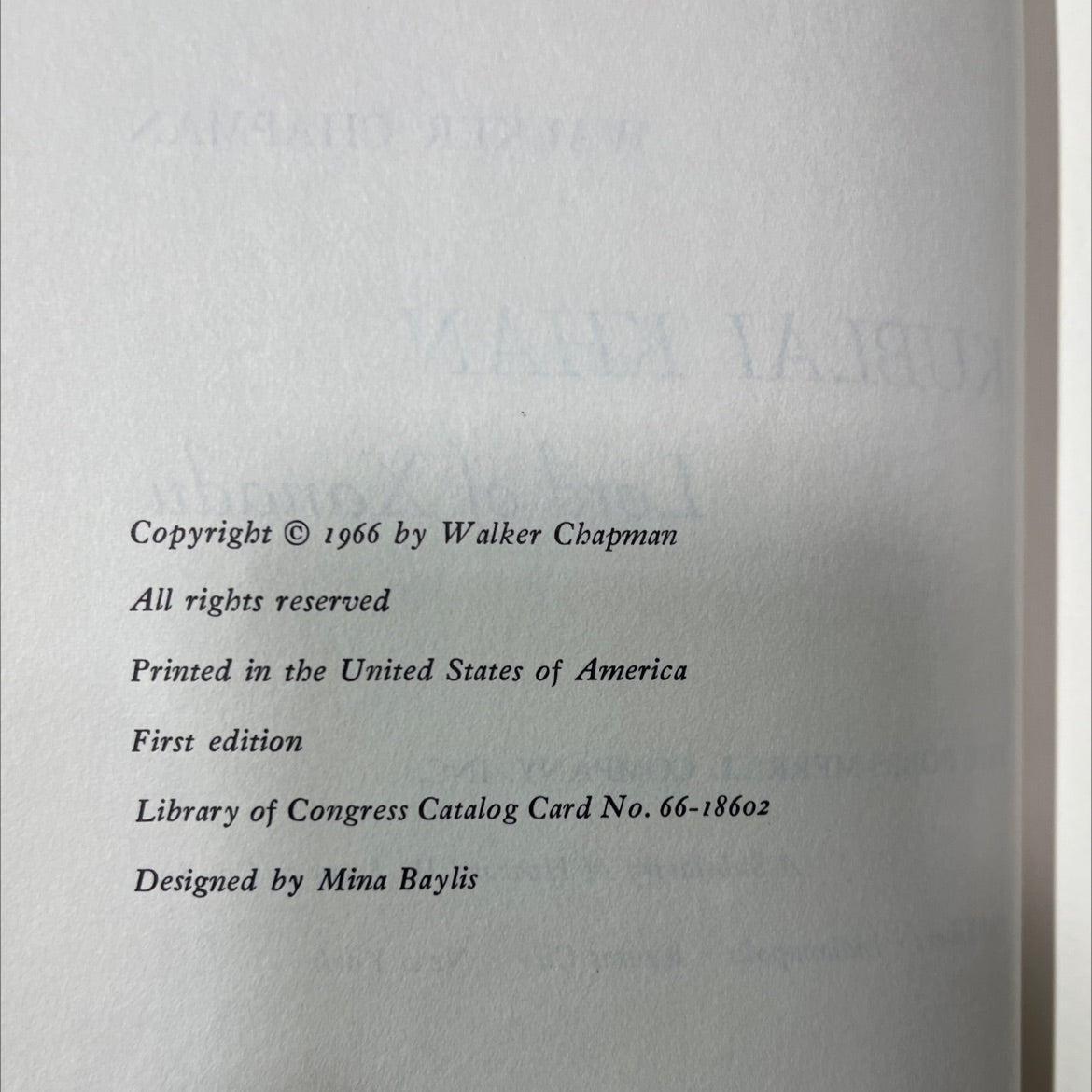 kublai khan lord of xanadu book, by walker chapman, 1966 Hardcover image 3