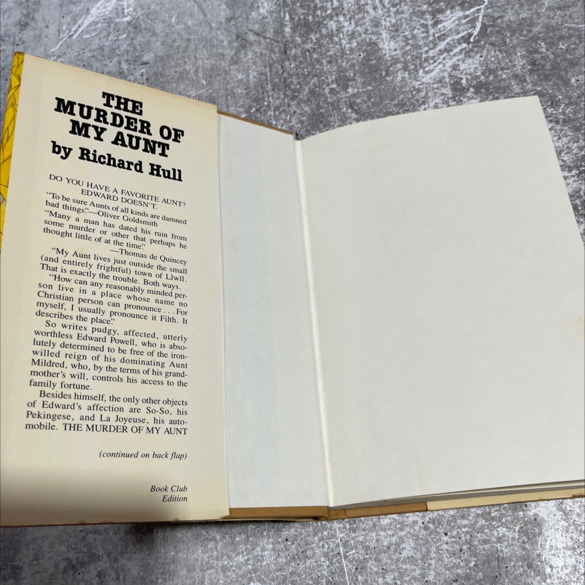 kum muction the murder of my aunt book, by Richard Hull, 1979 Hardcover image 4