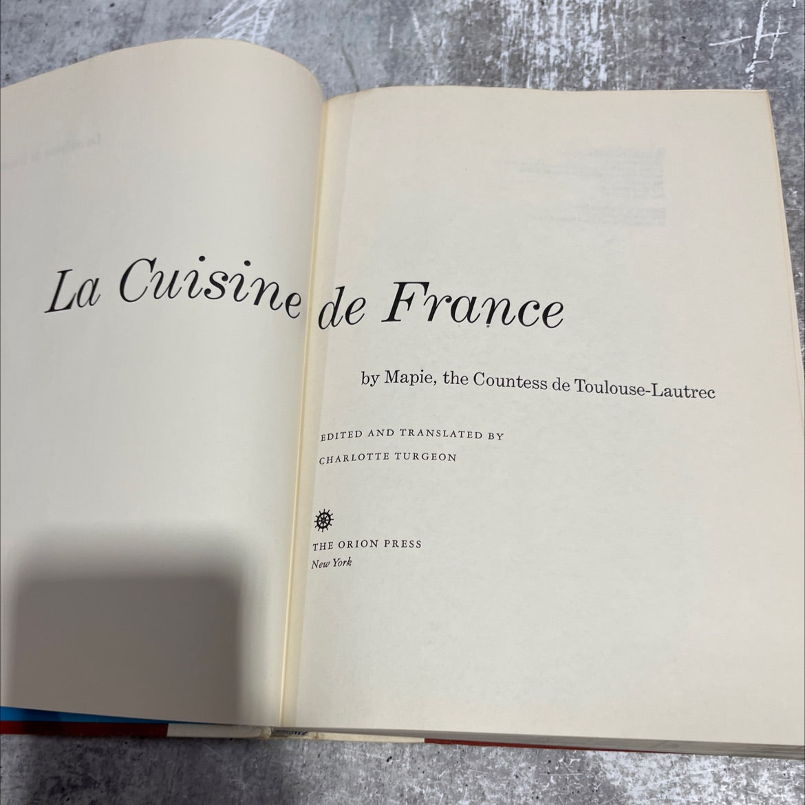 la cuisine de france book, by mapie, the countess de toulouse-lautrec, 1964 Hardcover image 2