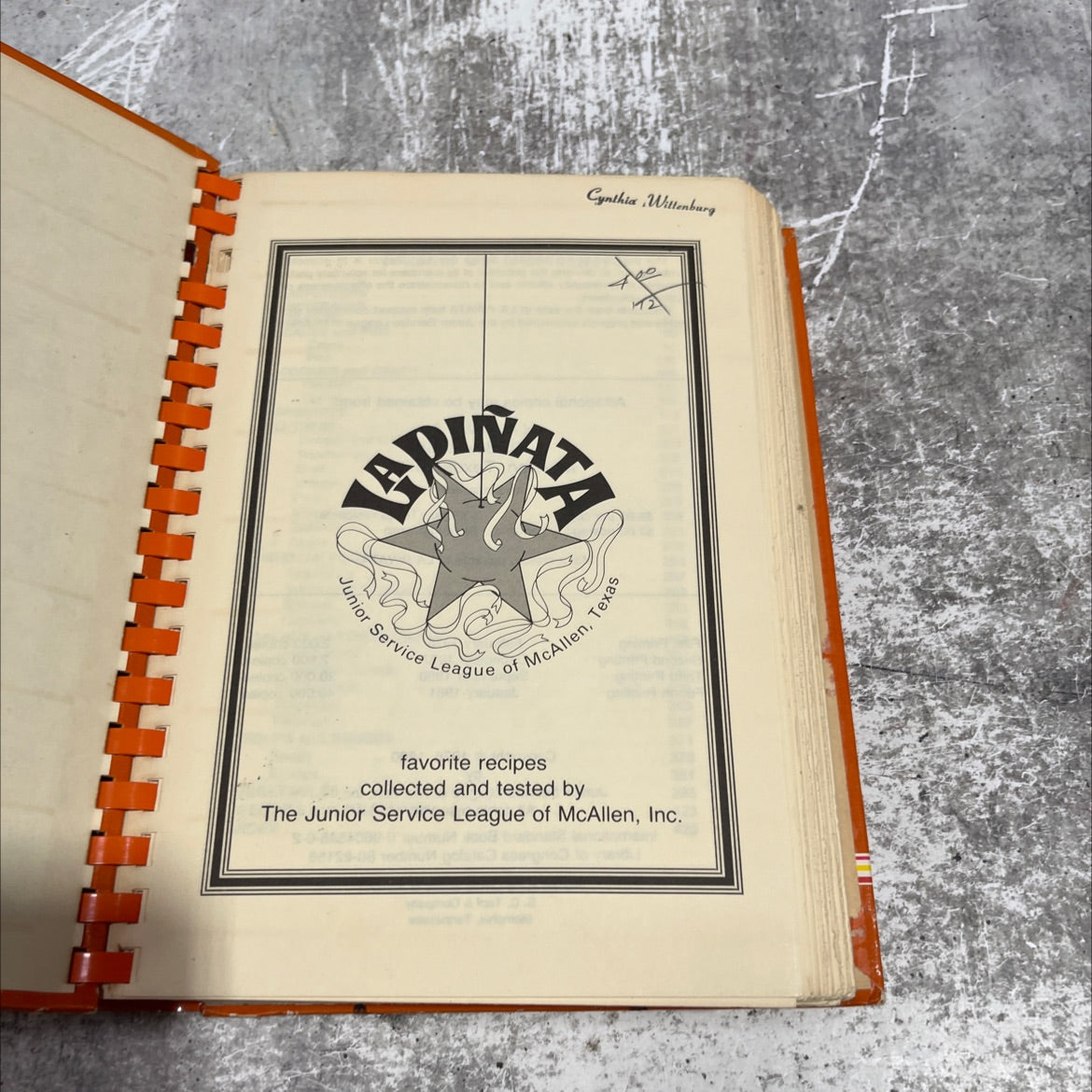 la piñata book, by cynthia wittenburg ariat, 1981 Hardcover image 2