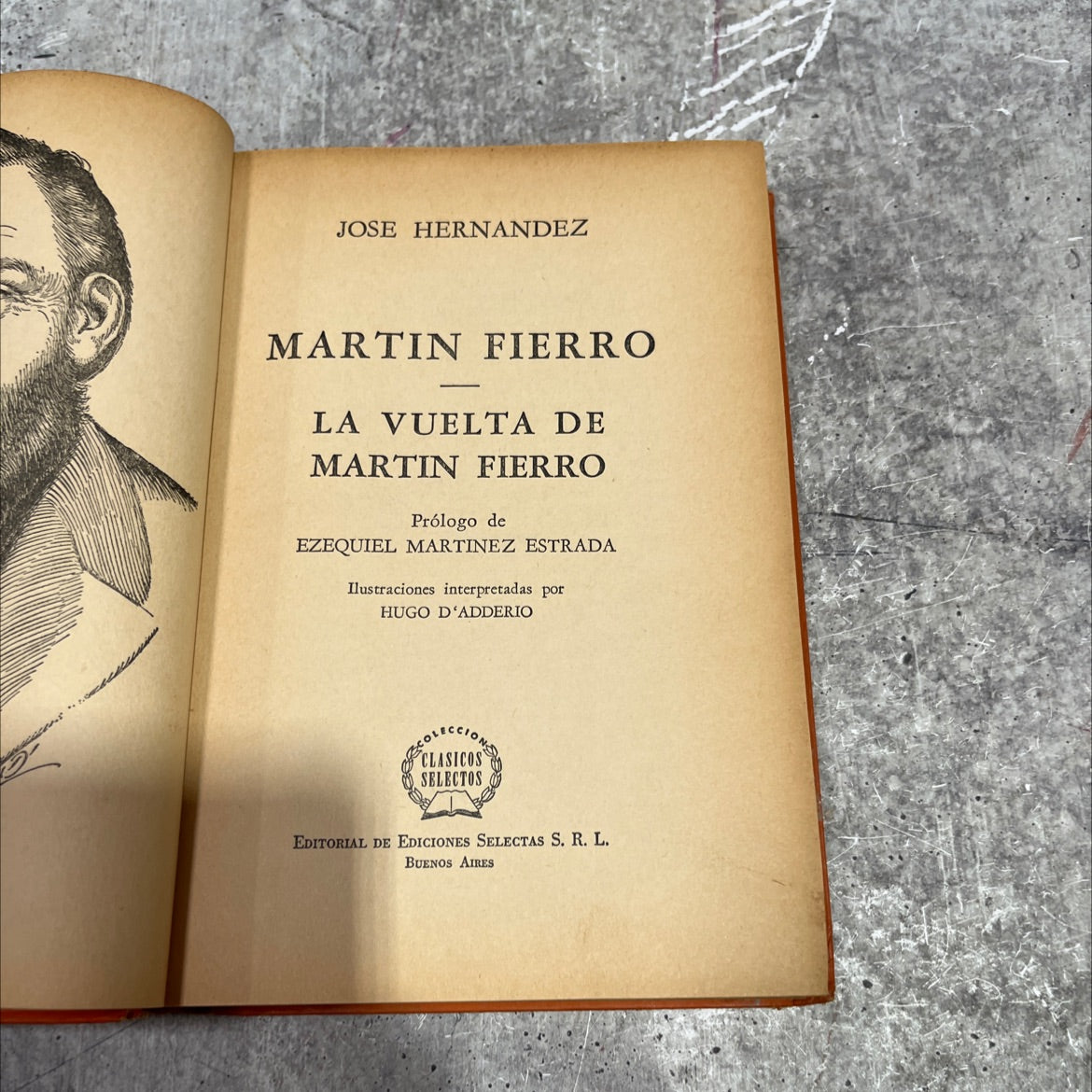 la vuelta de martin fierro book, by jose hernandez, 1965 Hardcover image 2