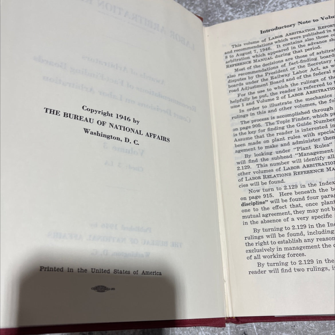 labor arbitration reports volume 3 book, by unknown, 1946 Hardcover image 3