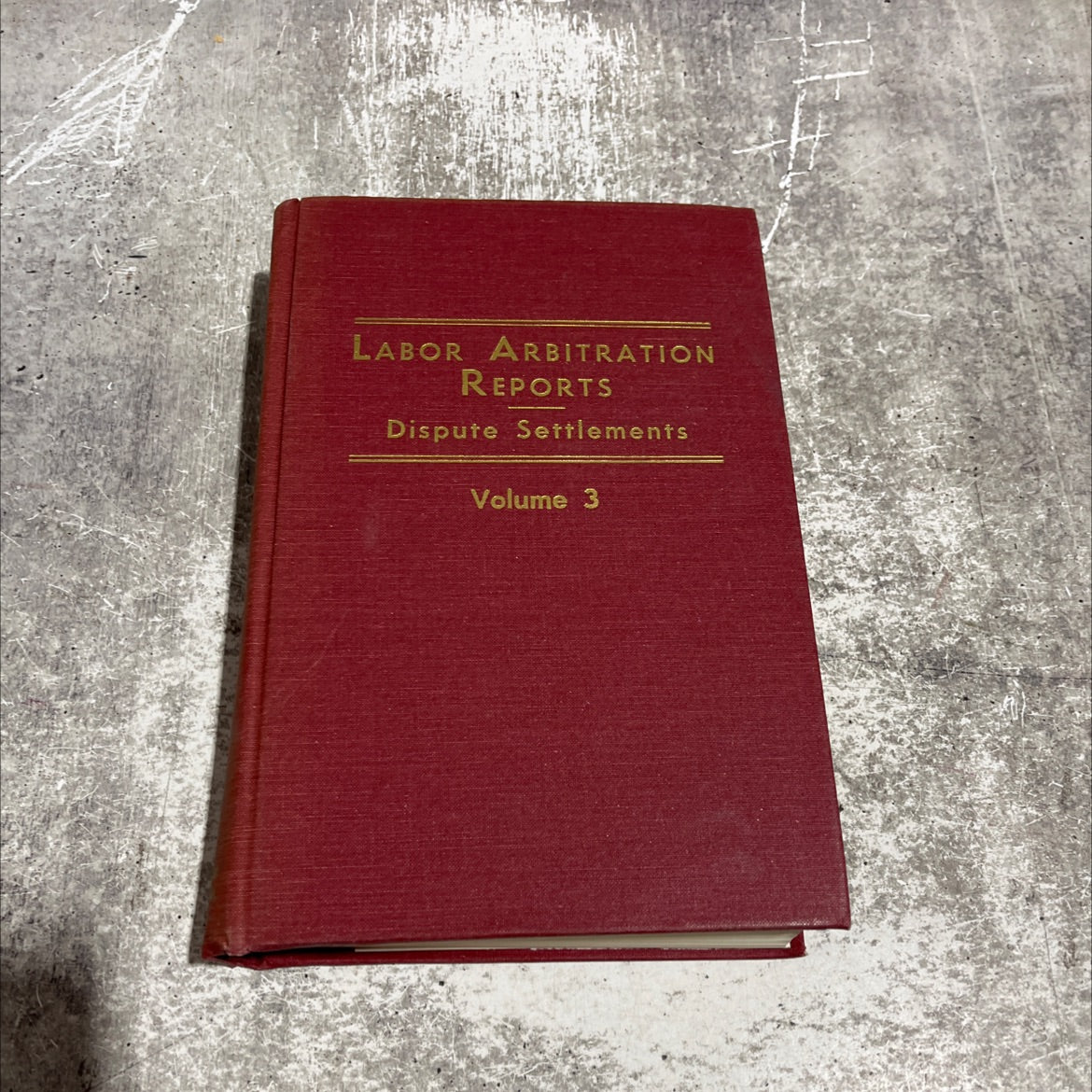 labor arbitration reports volume 3 book, by unknown, 1946 Hardcover image 1