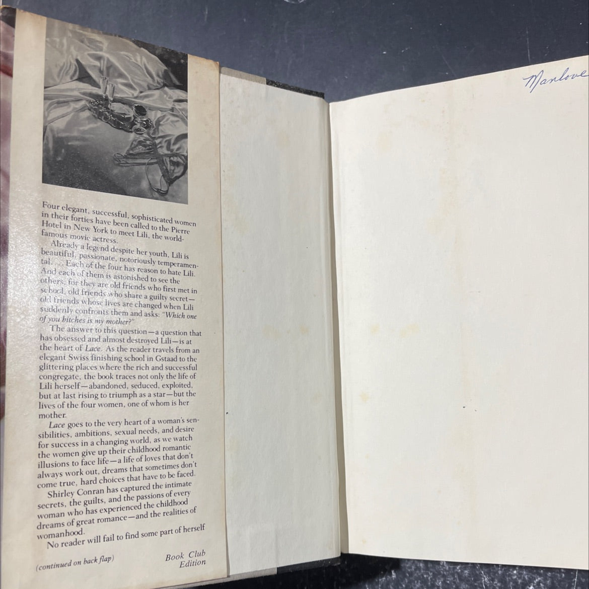 lace book, by shirley conran, 1982 Hardcover image 4