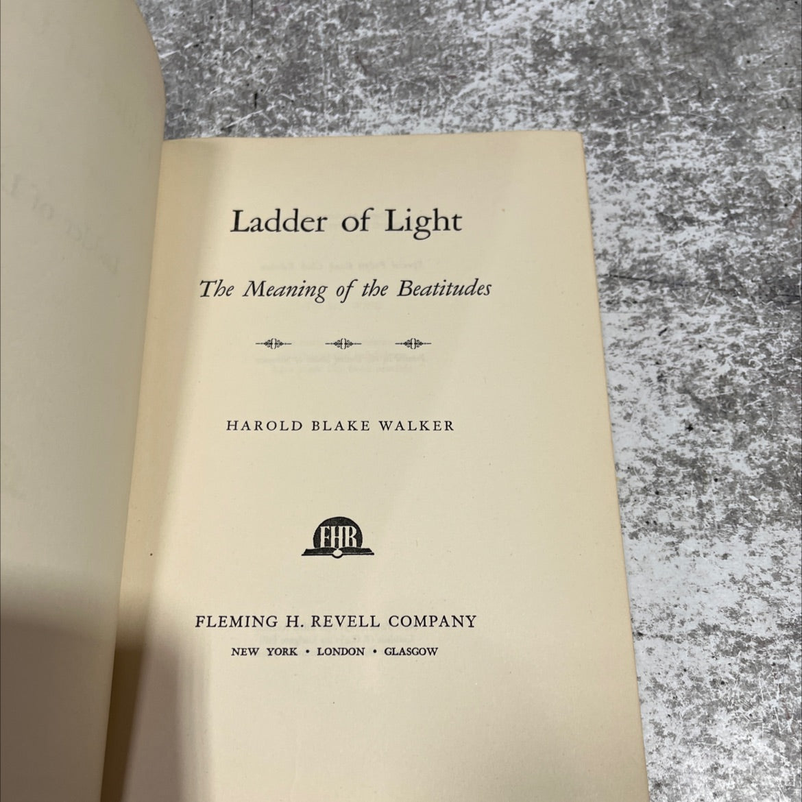 ladder of light the meaning of the beatitudes book, by harold blake walker, 1951 Hardcover image 2