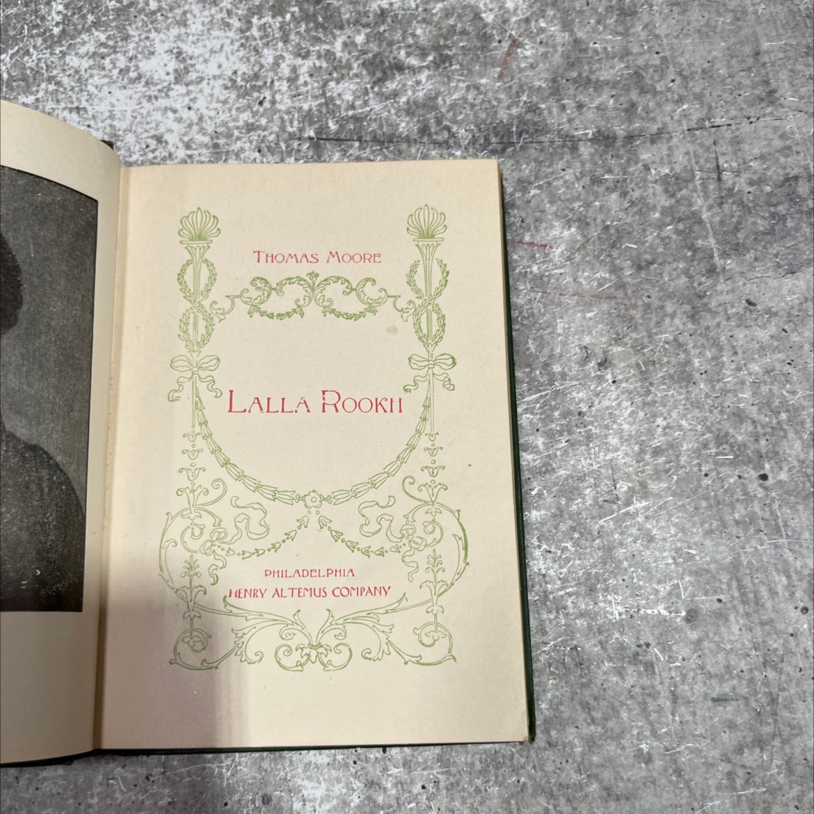 lalla rookh book, by thomas moore, 1970 Hardcover image 2