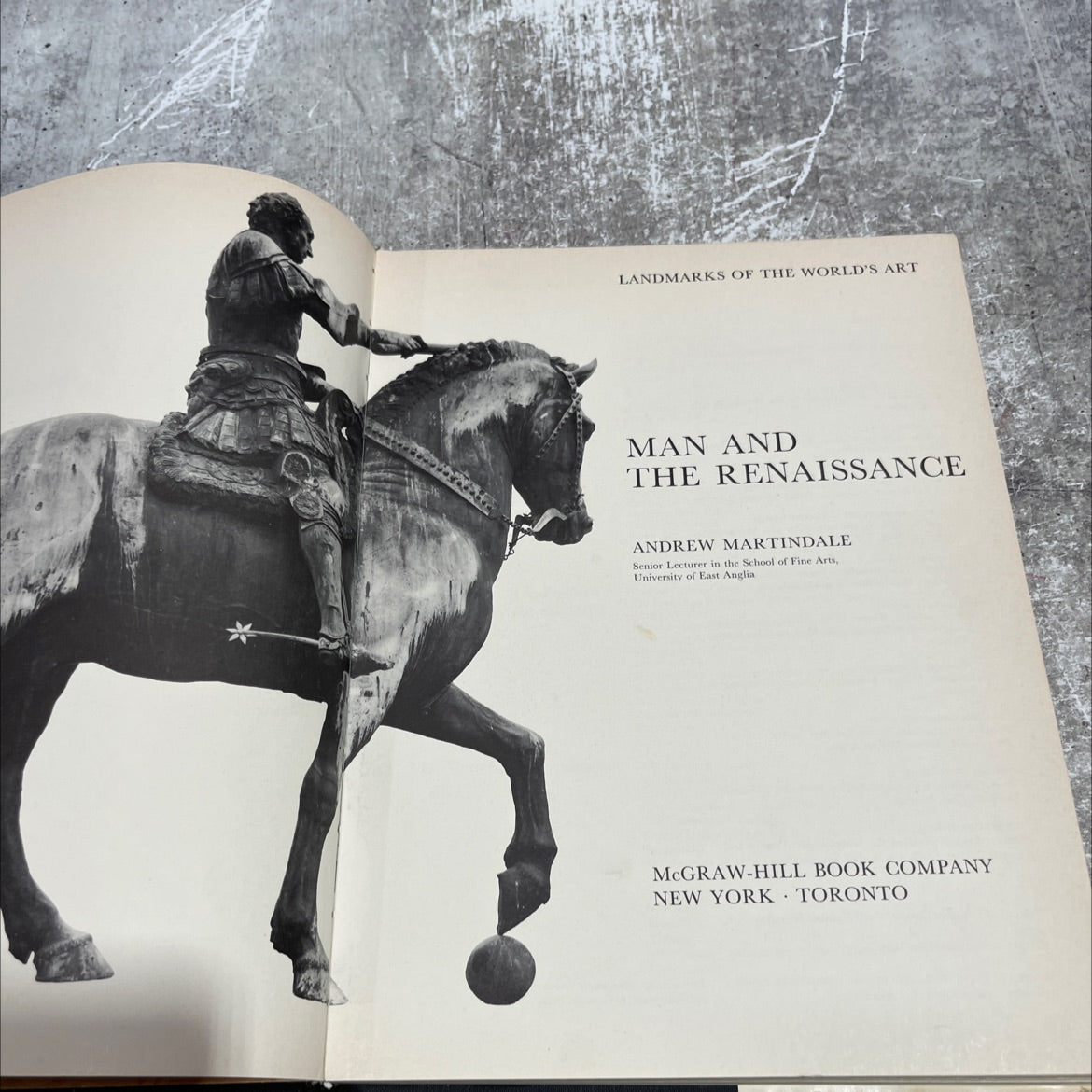 landmarks of the world's art man and the renaissance book, by andrew martindale, 1966 Hardcover image 2