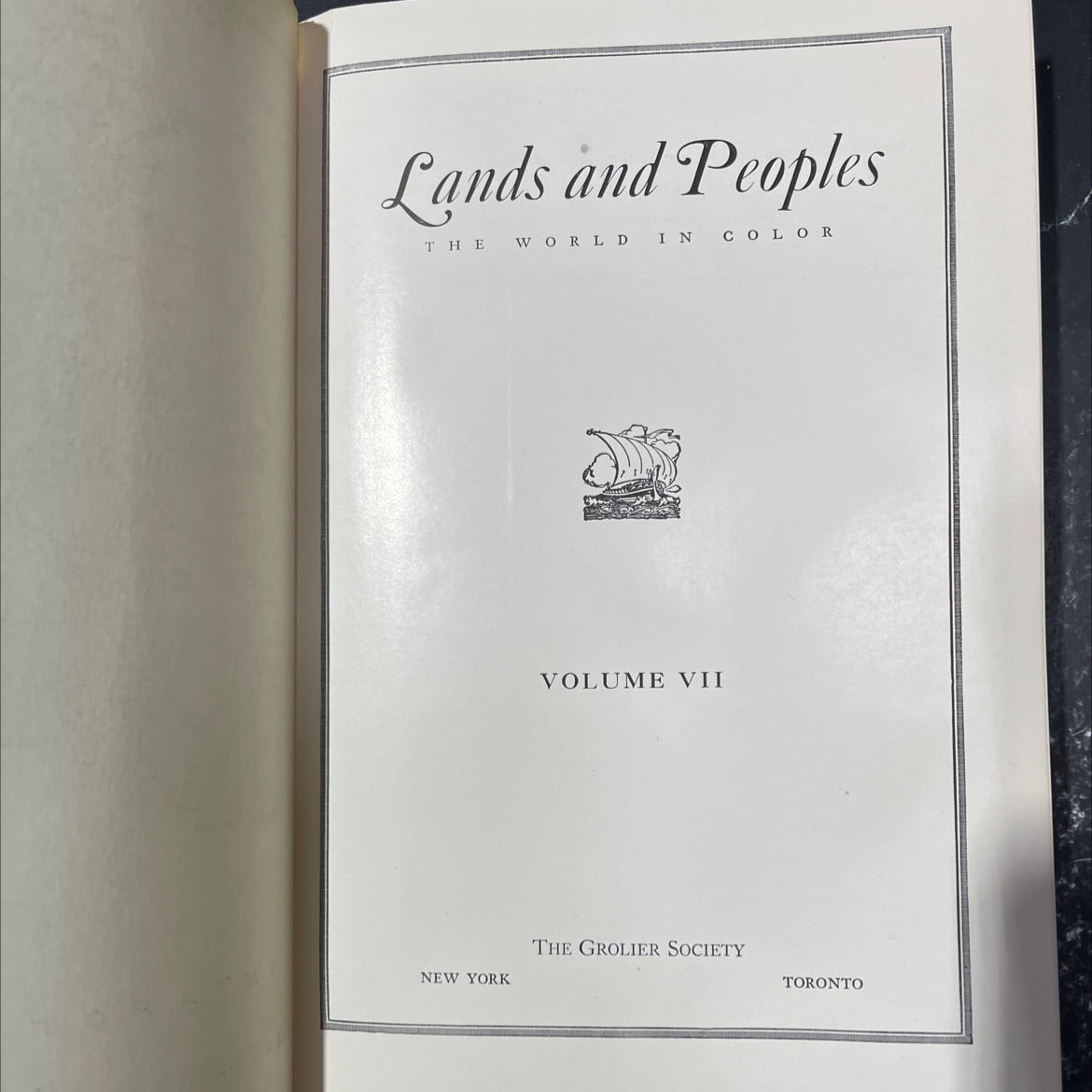 lands and peoples the world in color new york volume vii book, by the grolier society, 1957 Hardcover image 2