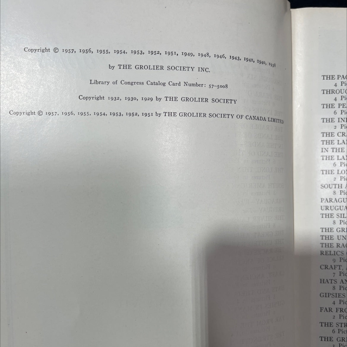 lands and peoples the world in color new york volume vii book, by the grolier society, 1957 Leather image 3