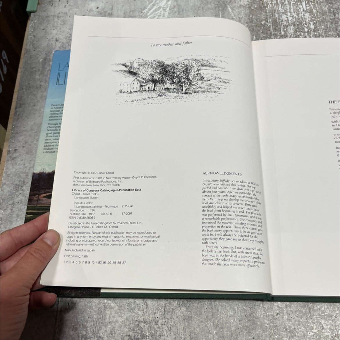 landscape illusion book, by Daniel Chard, 1987 Hardcover image 3