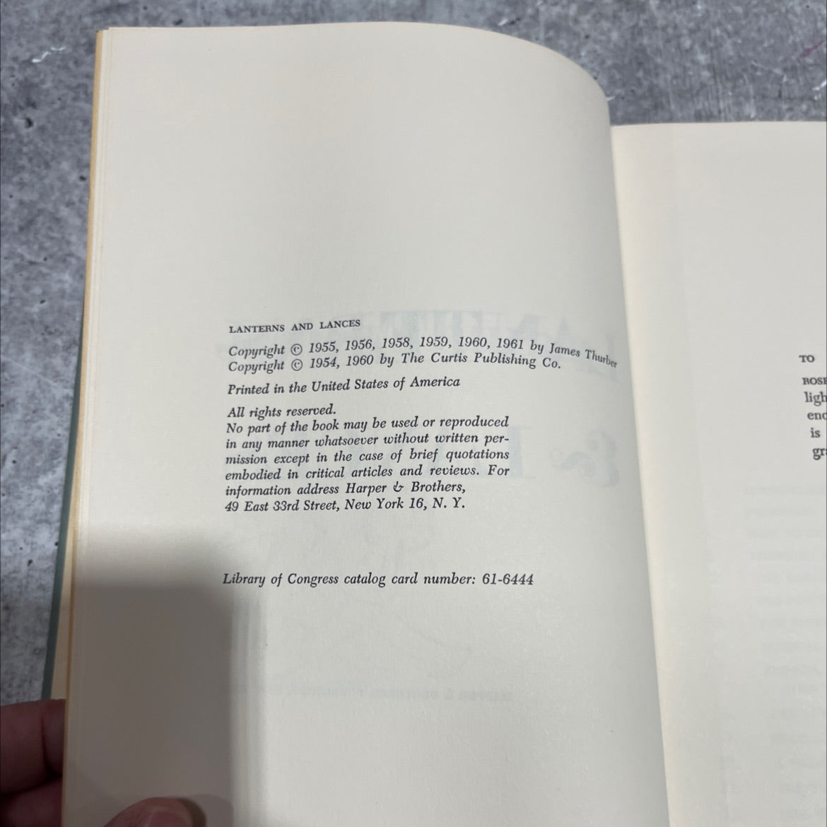 lanterns and lances book, by James Thurber, 1961 Hardcover image 3