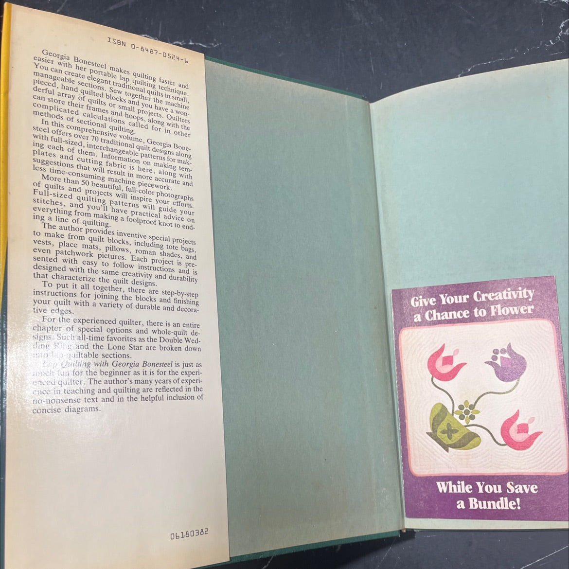 lap quilting book, by Georgia Bonesteel, 1982 Hardcover image 4