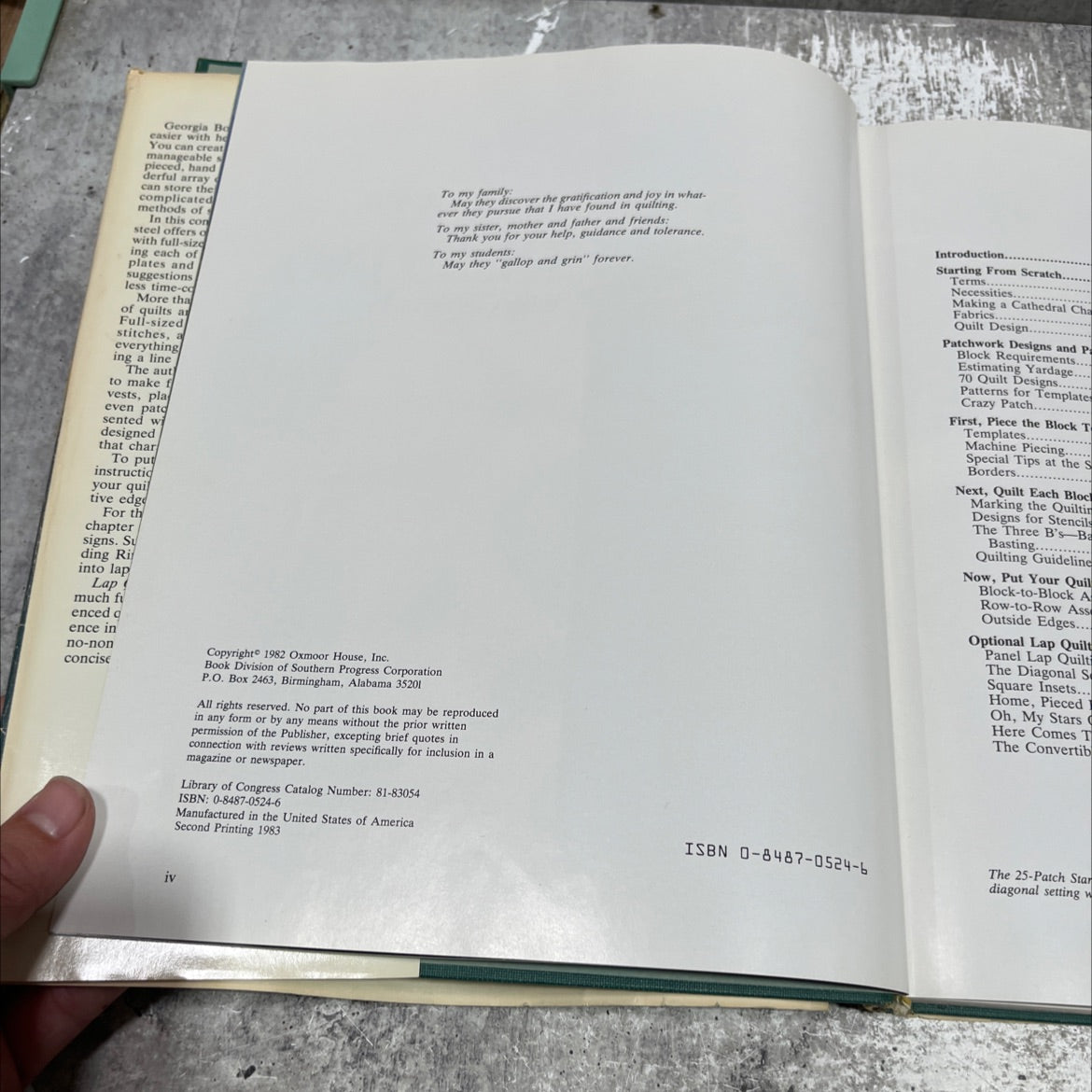 lap quilting book, by Georgia Bonesteel, 1982 Hardcover image 3