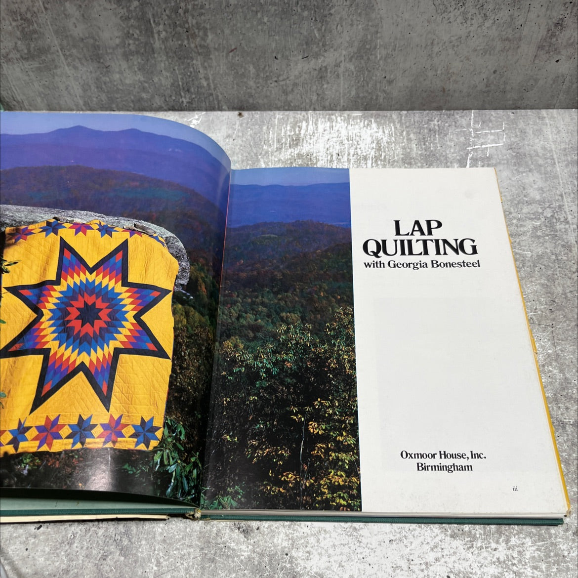 lap quilting book, by Georgia Bonesteel, 1982 Hardcover image 2