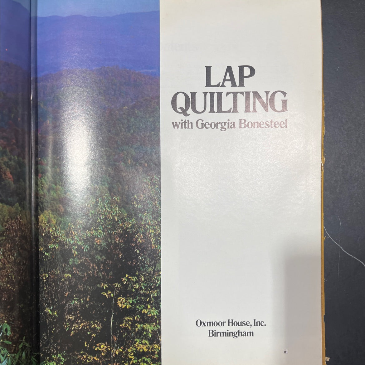 lap quilting book, by Georgia Bonesteel, 1982 Hardcover image 2