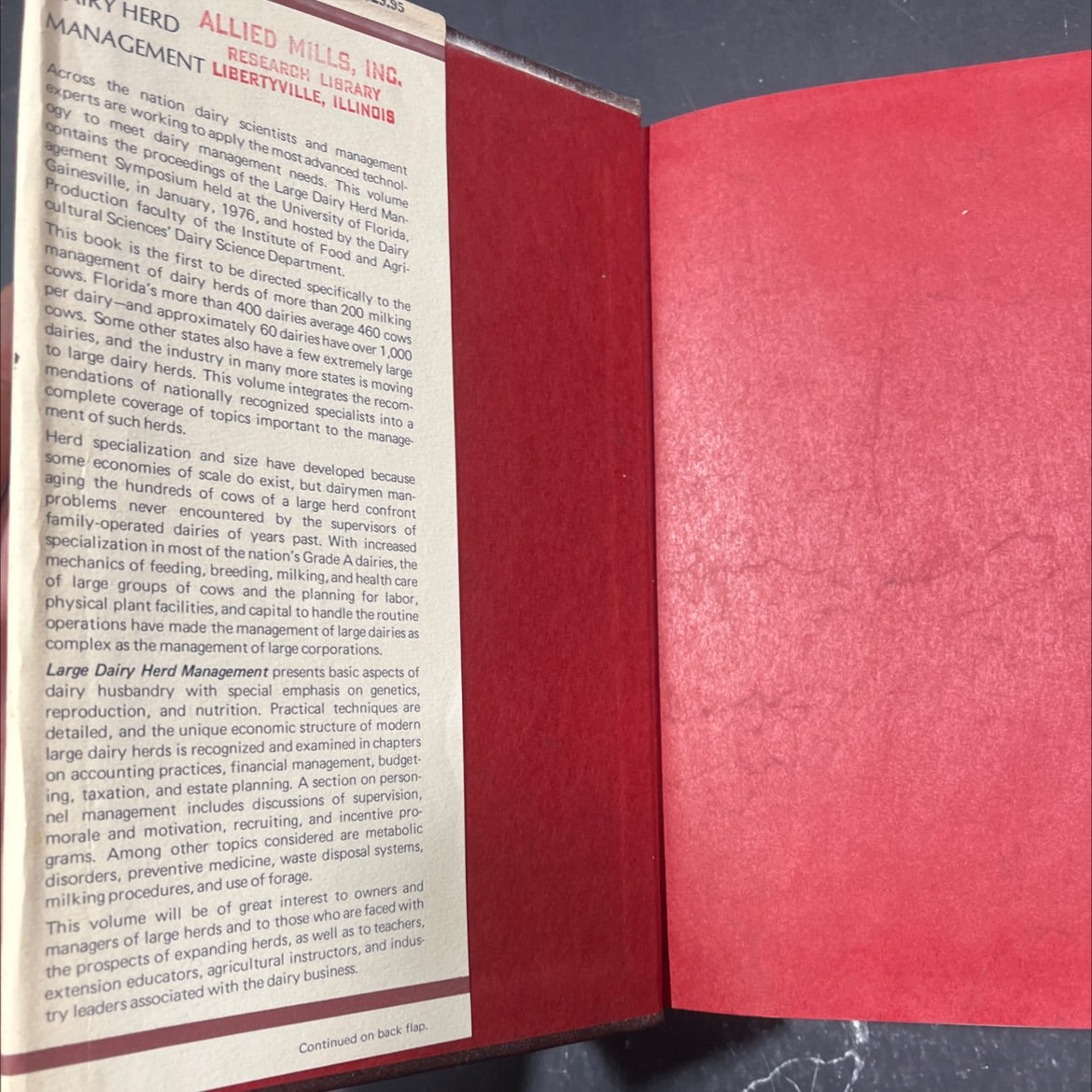 large dairy herd management book, by C. J. Wilcox, H. H. Van Horn, B. Harris, Jr., H. H. Head, S. P. Marshall, W. W. image 4