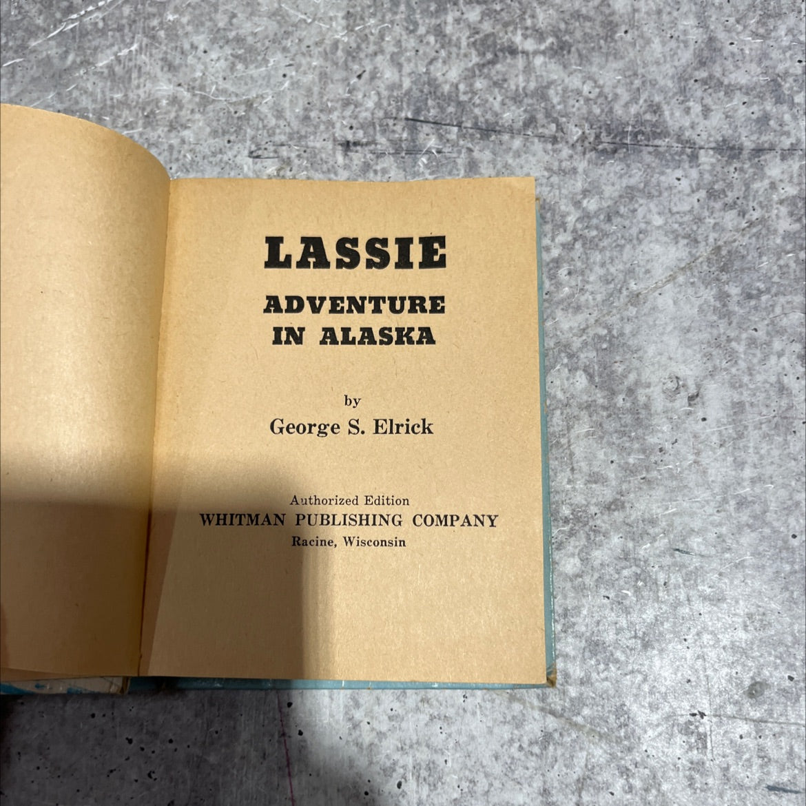 lassie adventure in alaska book, by george s. elrick, 1967 Paperback image 2