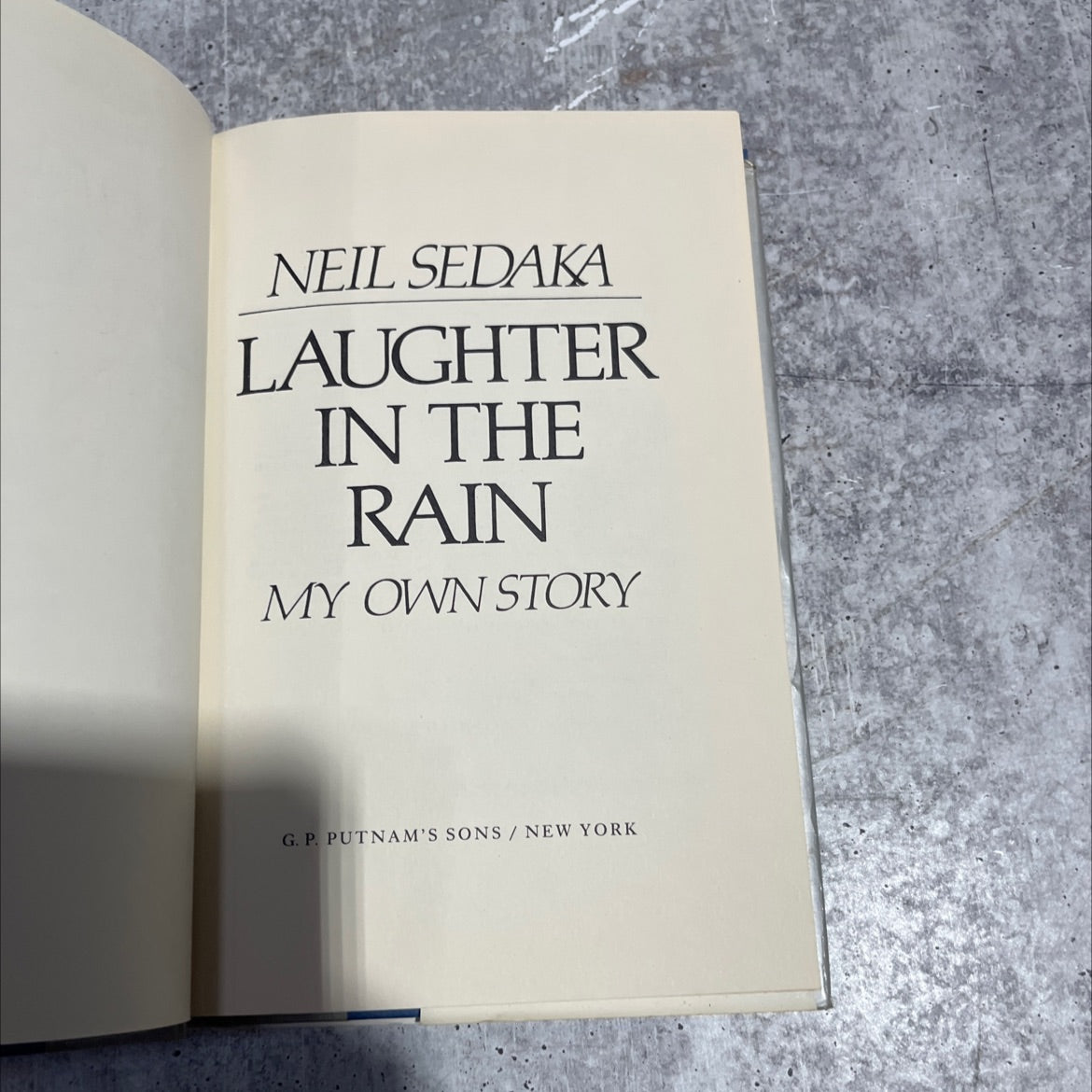 laughter in the rain my own story book, by Neil Sedaka, 1982 Hardcover image 2