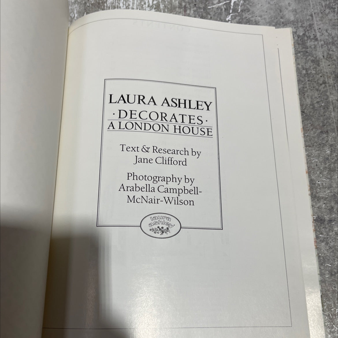 laura ashley decorates a london house book, by Jane Clifford, 1985 Hardcover image 2