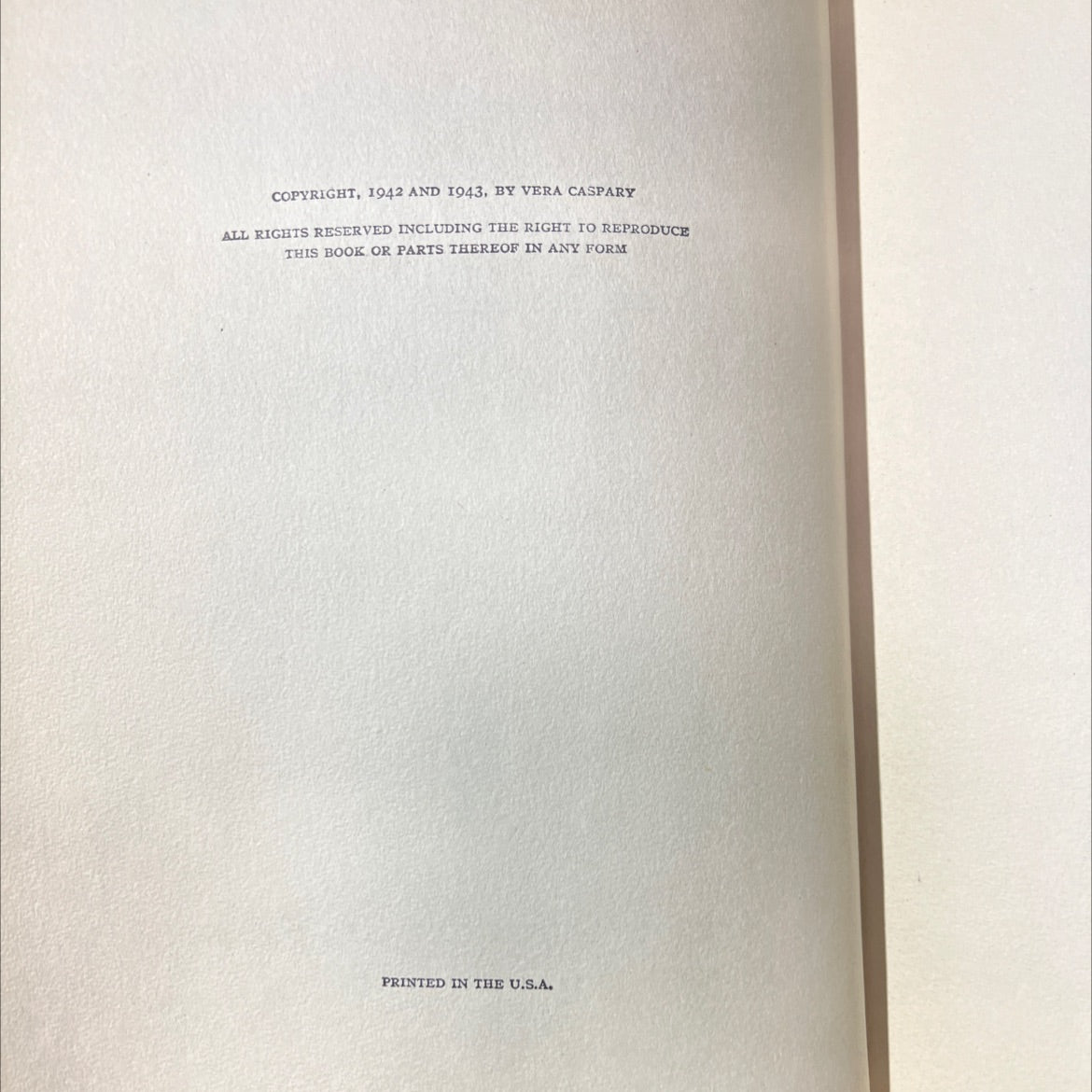 laura book, by vera caspary, 1943 Hardcover image 3
