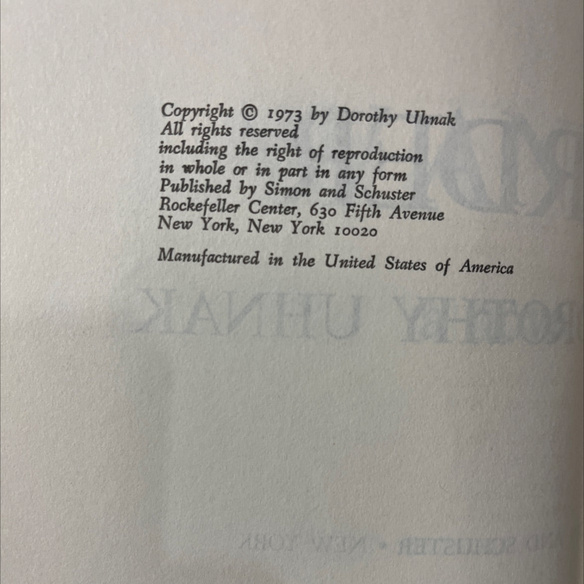 law and order book, by dorothy uhnak, 1973 Hardcover image 3