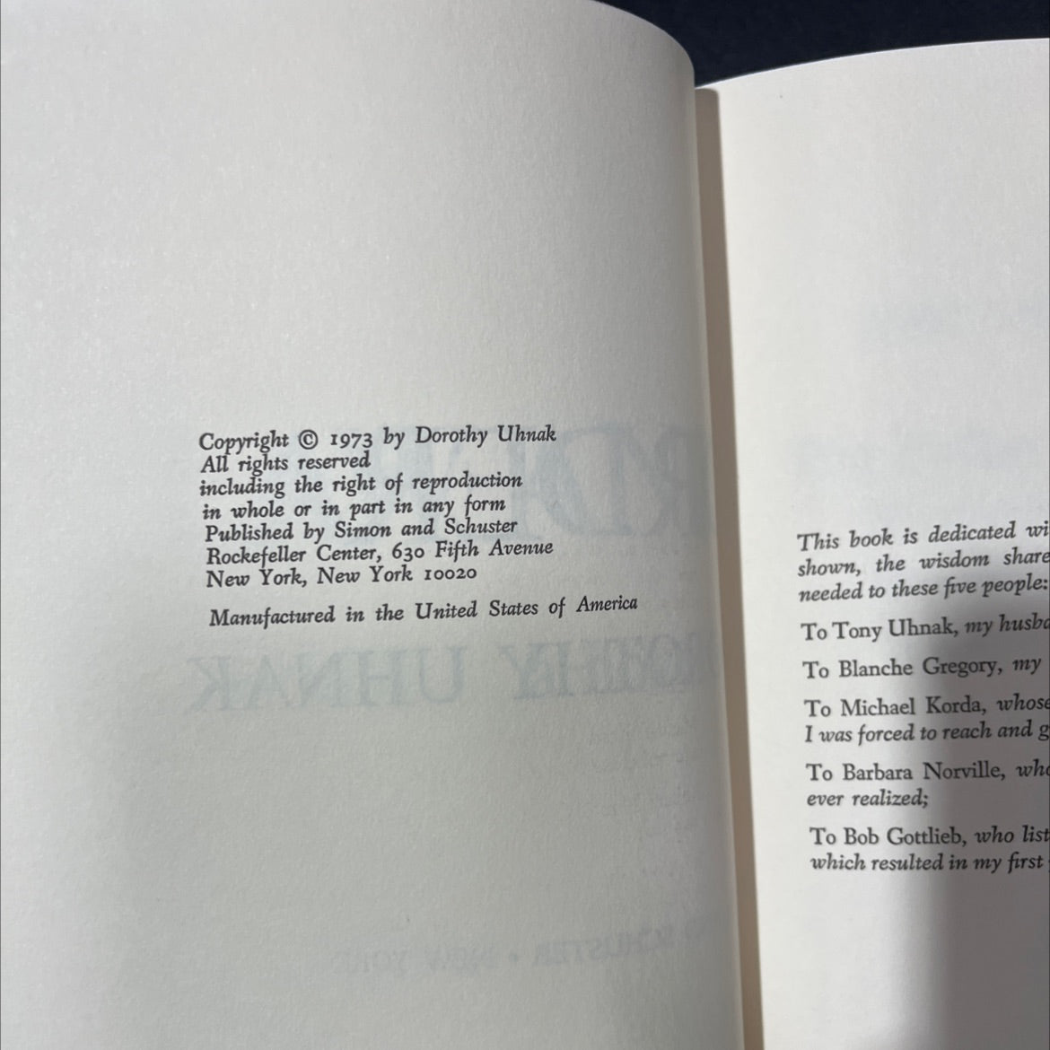 law and order book, by dorothy uhnak, 1973 Hardcover image 3