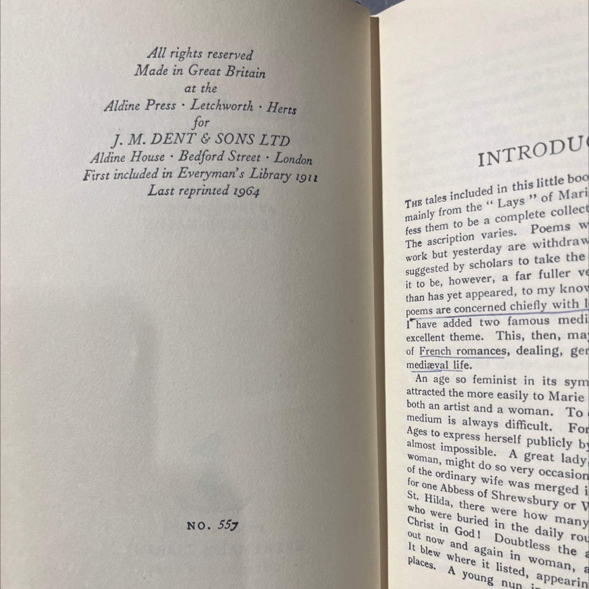 lays of marie de france and other french legends book, by marie de france, 1964 Hardcover image 3