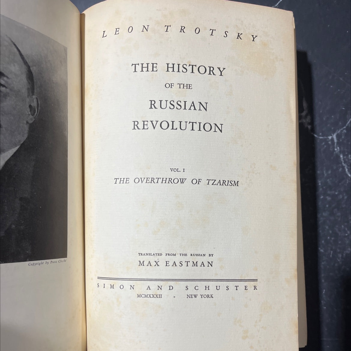 león trotsky the history of the russian revolution vol. i the overthrow of tzarism book, by león trotsky, 1932 Hardcover image 2