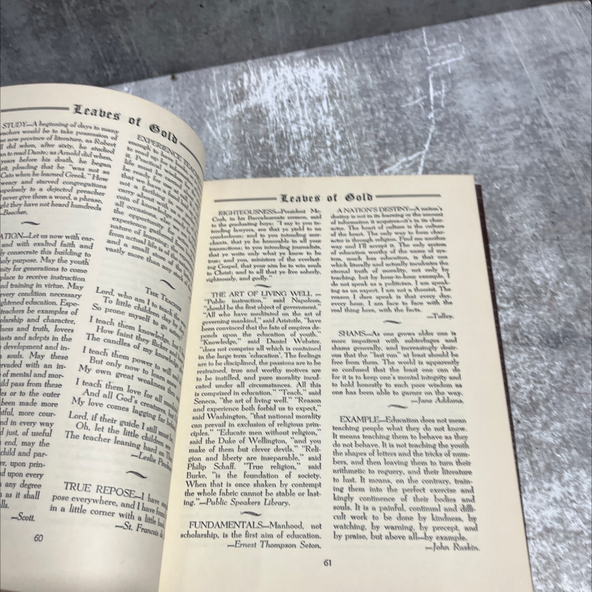 leaves of gold an anthology of prayers memorable phrases inspirational verse and prose from the best authors of the image 4
